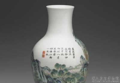 图片[2]-Guanyin vase with landscape and figure in yangcai painted enamels, Qianlong reign (1736-1795), Qing dynasty-China Archive